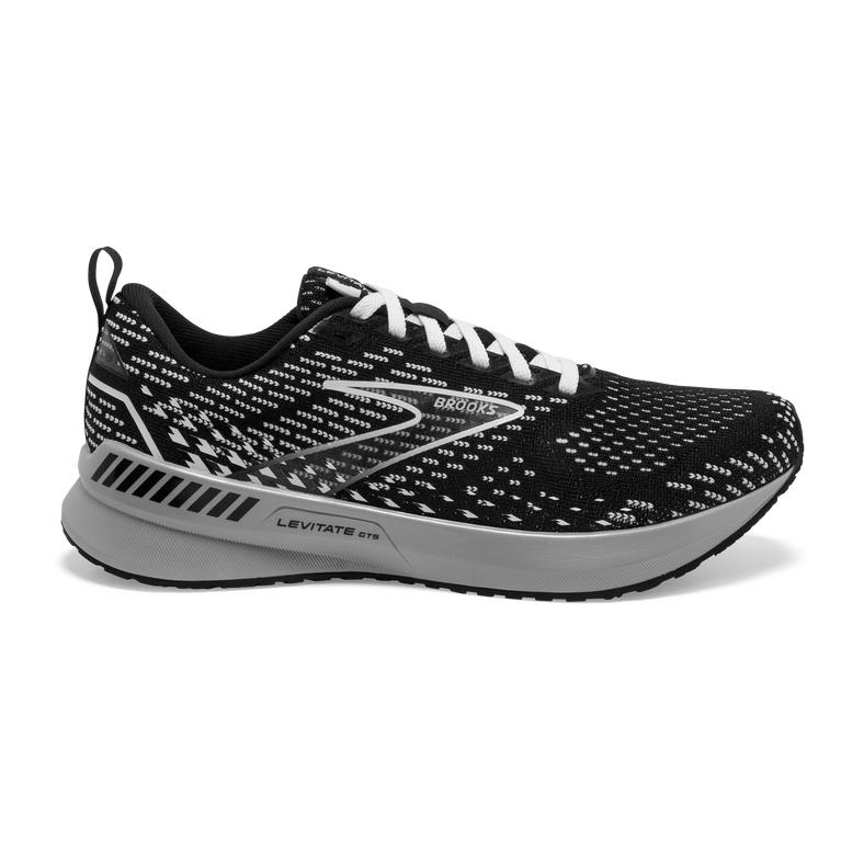 Brooks LEVITATE GTS 5 Springy Road Running Shoes Womens Canada - Black/Grey/White (RDP953701)